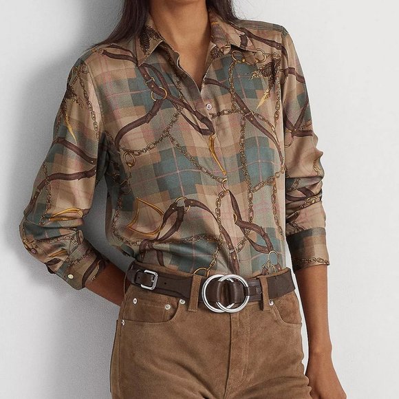 Lauren Ralph Lauren Smooth Leather Bend Back Belt Size L main image 4